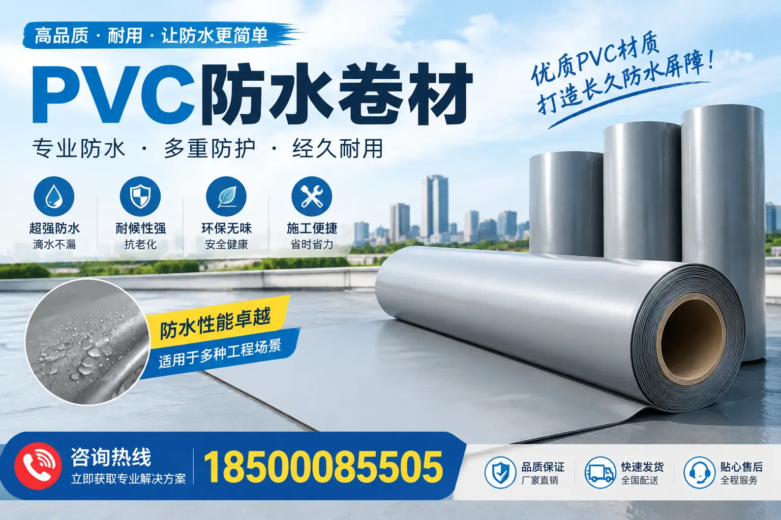 什么是pvc防水卷材?新星消费者需了解的基础知识
