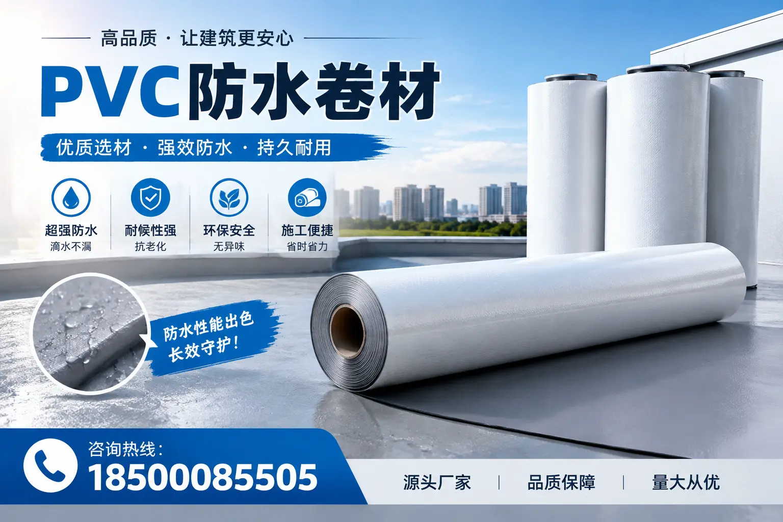 PVC防水卷材施工过程详解,确保在新星顺利完成项目